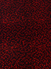 Load image into Gallery viewer, 074 Black with Small Red Dots Bali Batik Cotton Woven BTY