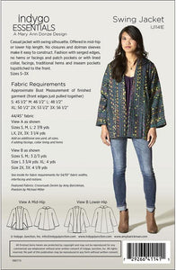 Indygo Essentials Swing Jacket Sewing Pattern IJ1141E