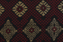 Load image into Gallery viewer, Bali Ikat Combo #2 Red, Gold and Black