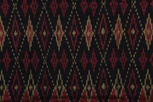 Load image into Gallery viewer, Bali Ikat Combo #2 Red, Gold and Black
