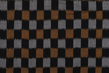 Load image into Gallery viewer, Bali Ikat #15 Black, Gold, and Silver
