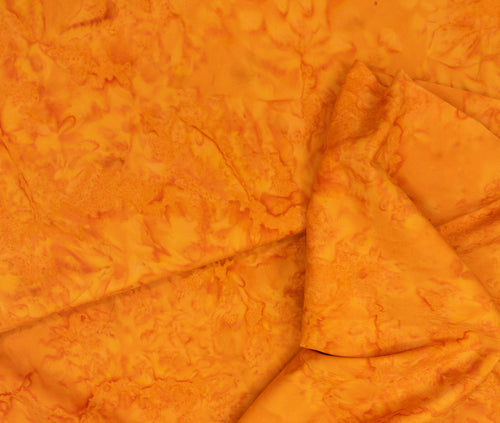 006 Bright Orange Blender Bali Batik Cotton Woven BTY