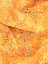 Load image into Gallery viewer, 009 Med Orange &amp; Sage Green Basket Flower Cotton Woven BTY