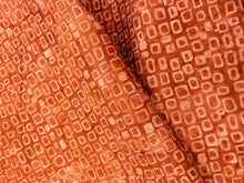 Load image into Gallery viewer, 078 Rust Mono Square Pattern Bali Batik Cotton Woven BTY