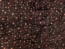 Load image into Gallery viewer, 081 Dark Brown Pink Polka Dot Bali Batik Cotton Woven BTY