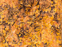 Load image into Gallery viewer, 088 Golden Brown Foliage Bali Batik Cotton Woven BTY