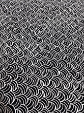 Load image into Gallery viewer, 093 Black White Wave Pattern Bali Batik Cotton Woven BTY