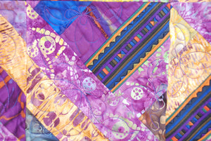 Bali Cotton Batik Strip Kits-02902 Purple, Gold