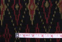Load image into Gallery viewer, Bali Ikat #11 Red, Black and Gold