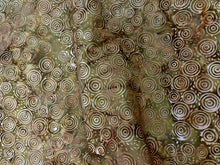 Load image into Gallery viewer, 028 Olive Green Circles Bali Batik Cotton Woven BTY