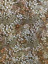 Load image into Gallery viewer, 031 Green Oak Leaf Print Bali Batik Cotton Woven BTY