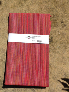 Woven Stripe Cotton - Red 01153
