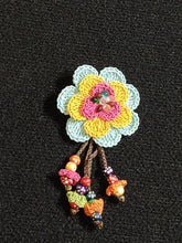 Load image into Gallery viewer, Pins Made by Hand Crochet with Hanging Beads