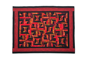 Bali Cotton Batik Strip Kits-02901 Red, black, gold