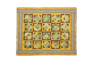 Bali Cotton Batik Strip Kits-02907 Green, Brown, Gold