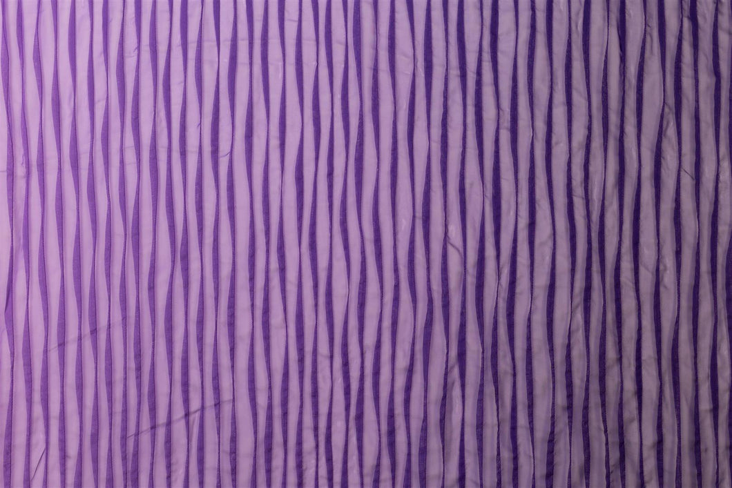 Chiffon Pintuck-Vibrant Purple Ombre