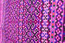Load image into Gallery viewer, Hill Tribe Cross Stitch Skirt Pieces-Pink and Purple
