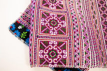Load image into Gallery viewer, Hill Tribe Cross Stitch Skirt Pieces-Purple and Green