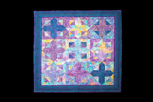 Bali Cotton Batik Strip Kits-02903 Turquoise and Purple