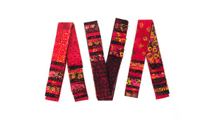 Bali Cotton Batik Strip Kits-02901 Red, black, gold
