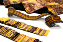 Load image into Gallery viewer, Bali Cotton Batik Strip Kits-02912 Brown, Gold, Red