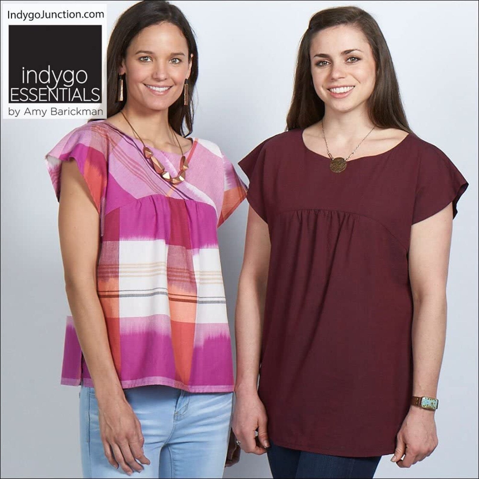 indygo Essentials Slight Sleeve Top & Tunic pattern IJ1165E