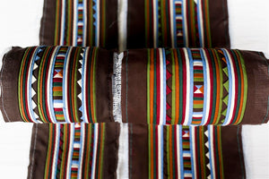 Bali Cotton Batik Strip Kits-02907 Green, Brown, Gold